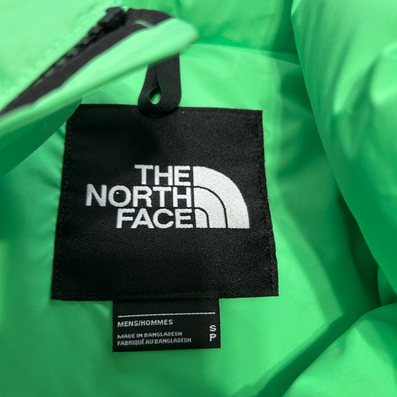 The North Face Mens Vibrant Green Puffer Jacket - Picture 3 of 4